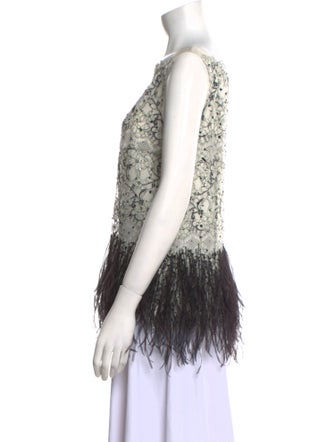 Carolina Herrera Lace Lace Pattern Top