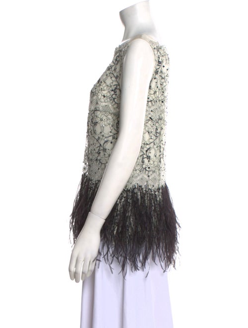 Carolina Herrera Lace Lace Pattern Top