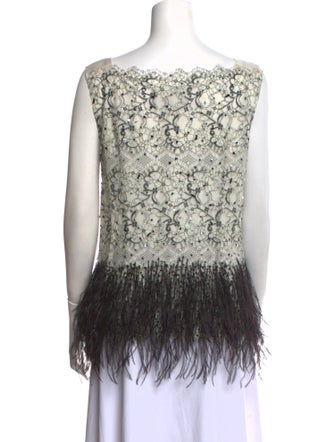 Carolina Herrera Lace Lace Pattern Top