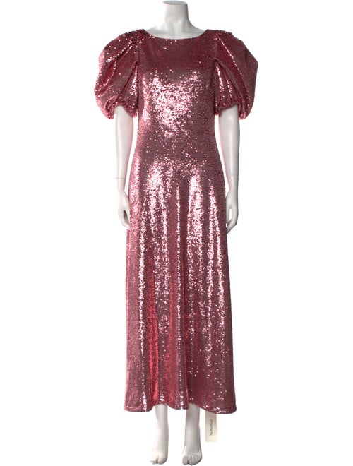 Carolina Herrera Scoop Neck Long Dress