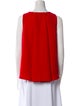 Carolina Herrera Bateau Neckline Sleeveless Blouse