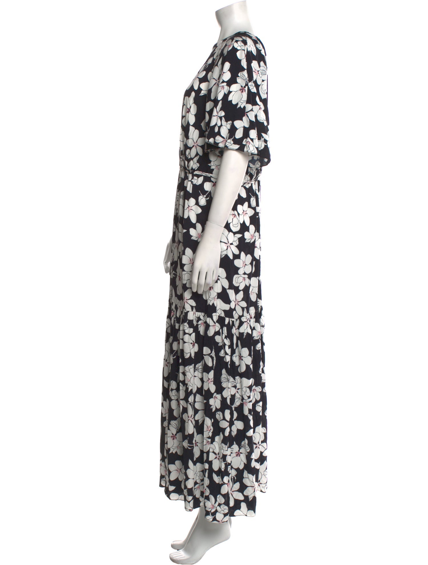 Carolina Herrera Floral Print Long Dress