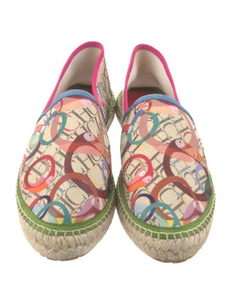 Carolina Herrera Canvas Printed Espadrilles