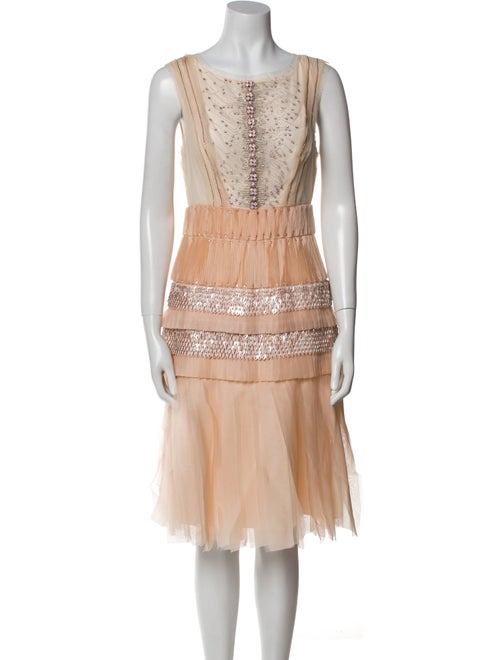 Carolina Herrera Silk Knee-Length Dress