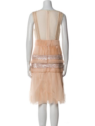 Carolina Herrera Silk Knee-Length Dress