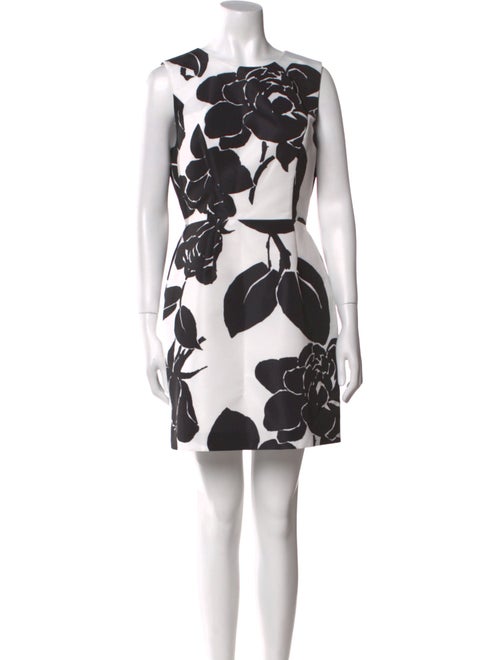 Carolina Herrera Floral Print Mini Dress