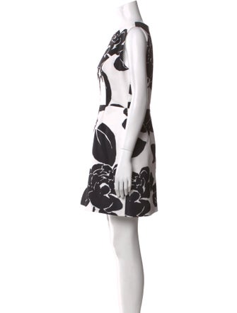 Carolina Herrera Floral Print Mini Dress