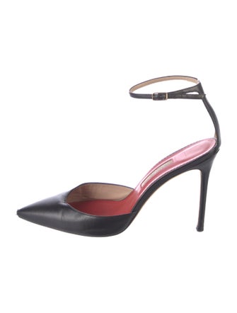 Carolina Herrera Leather D'Orsay Pumps