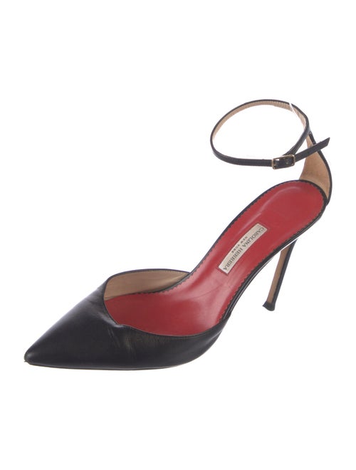 Carolina Herrera Leather D'Orsay Pumps