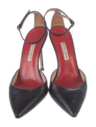 Carolina Herrera Leather D'Orsay Pumps