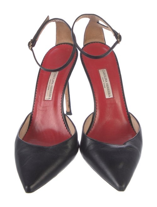 Carolina Herrera Leather D'Orsay Pumps