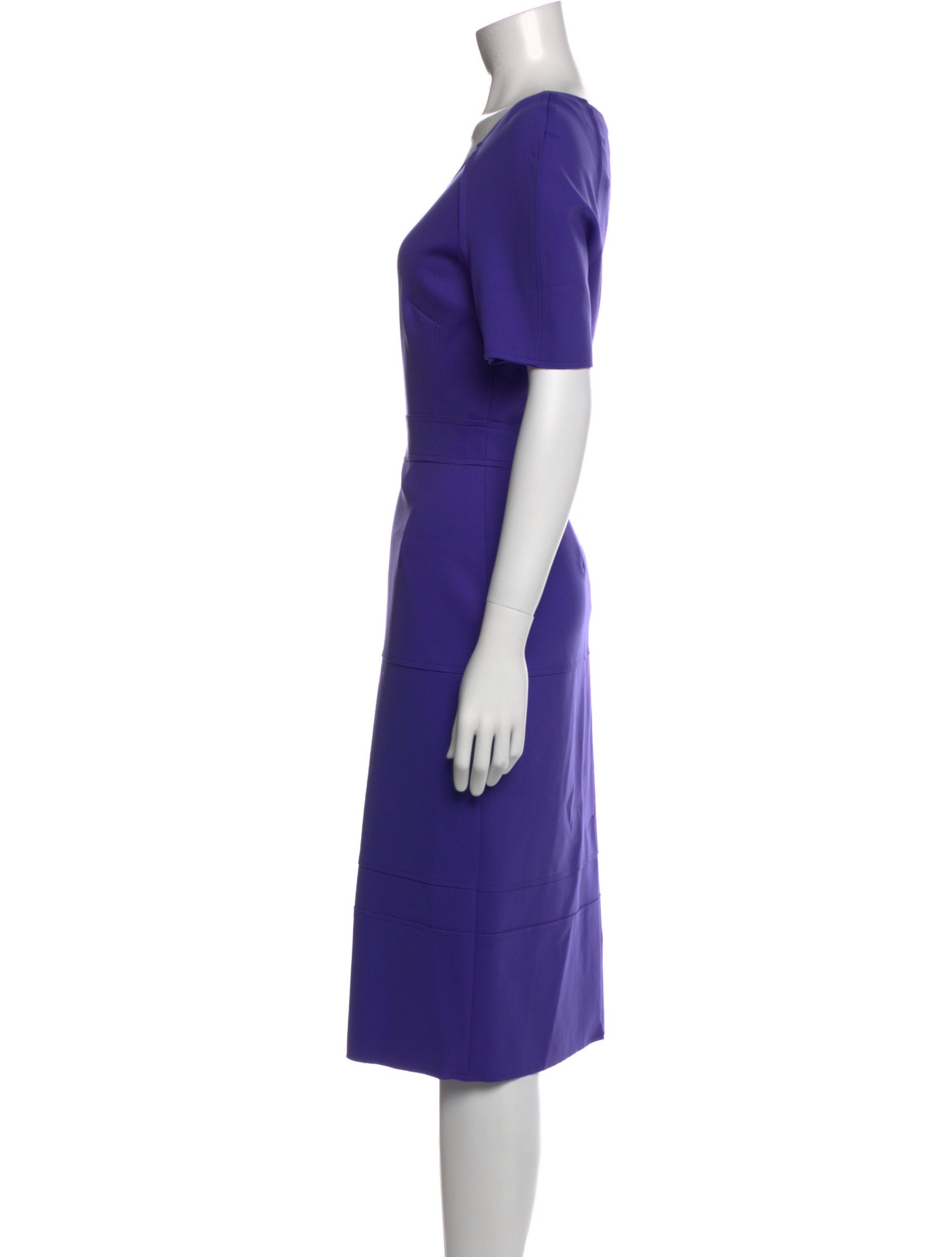 Carolina Herrera V-Neck Knee-Length Dress w/ Tags
