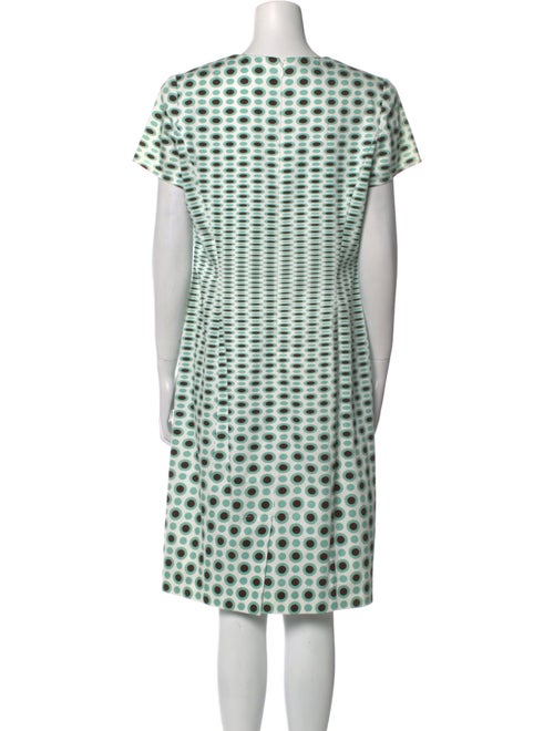 Carolina Herrera Polka Dot Print Midi Length Dress