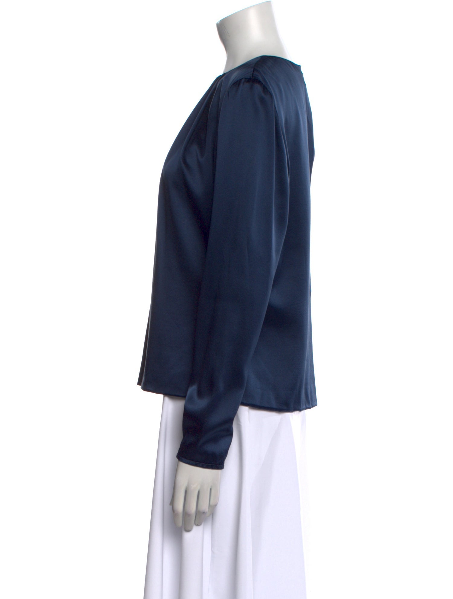 Carolina Herrera Silk Crew Neck Blouse