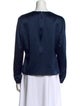 Carolina Herrera Silk Crew Neck Blouse