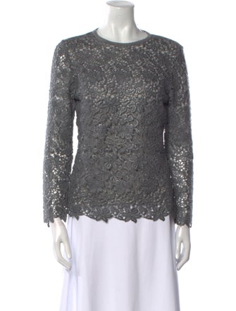 Carolina Herrera Virgin Wool Crew Neck Sweater