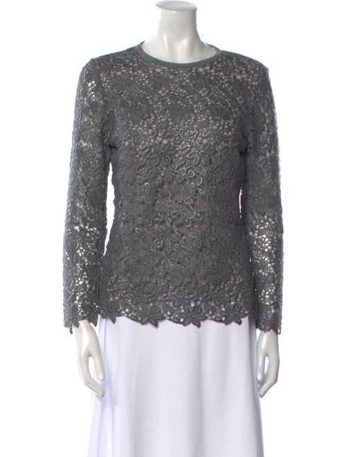 Carolina Herrera Virgin Wool Crew Neck Sweater