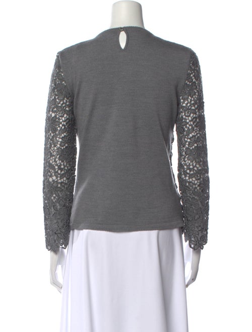 Carolina Herrera Virgin Wool Crew Neck Sweater