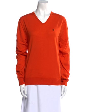 Carolina Herrera Wool V-Neck Sweatshirt