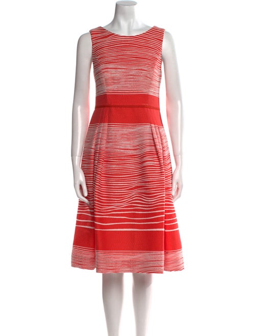 Carolina Herrera Striped Midi Length Dress