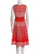 Carolina Herrera Striped Midi Length Dress