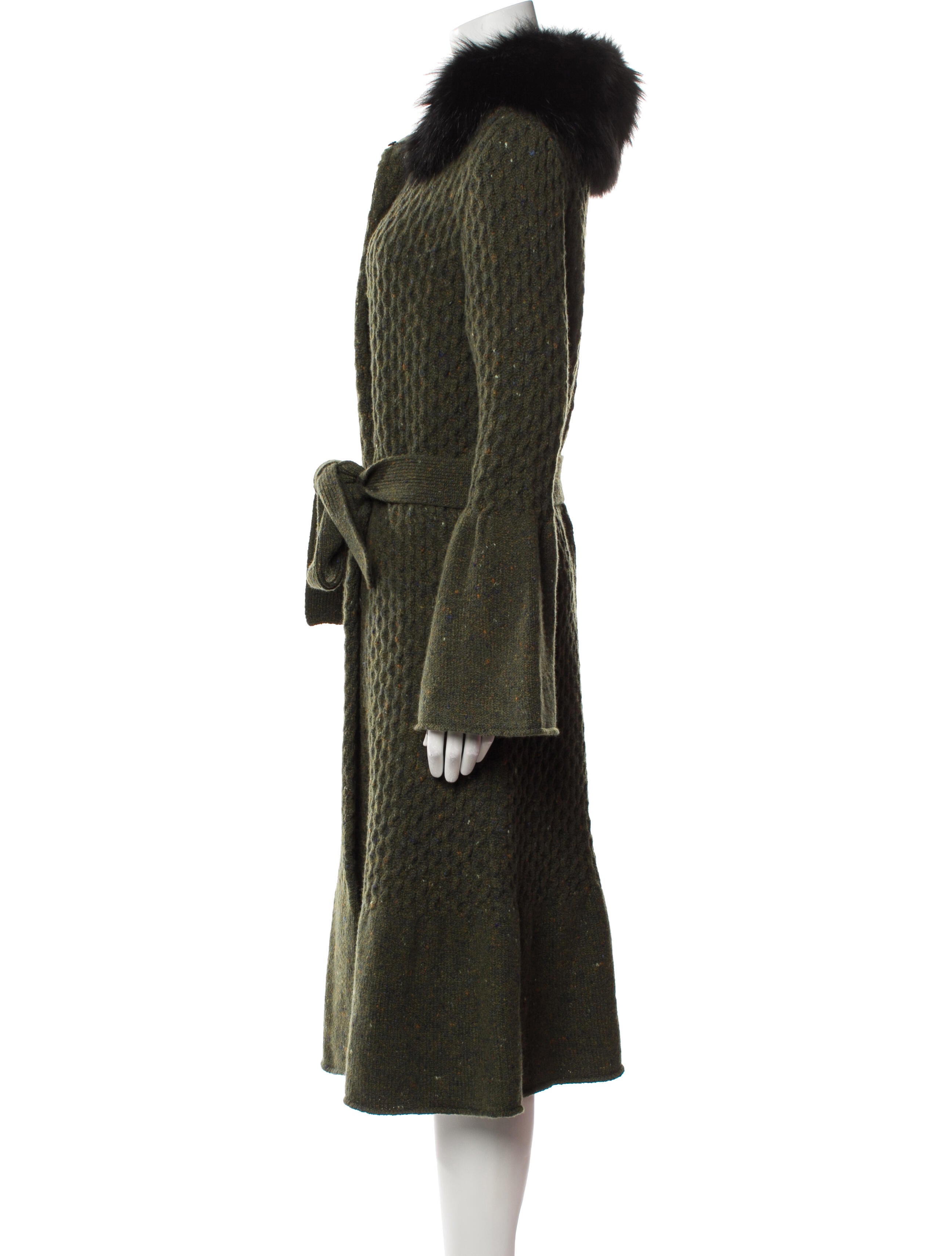 Carolina Herrera Virgin Wool Midi Length Dress