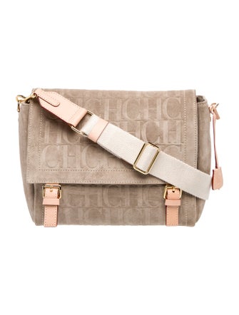 Carolina Herrera Suede Messenger Bag