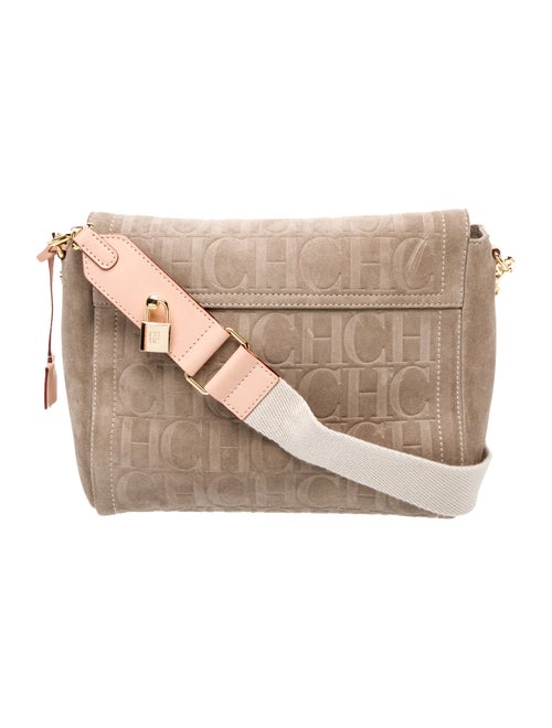 Carolina Herrera Suede Messenger Bag
