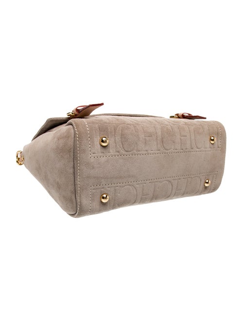 Carolina Herrera Suede Messenger Bag