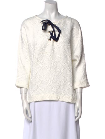 Carolina Herrera Scoop Neck Sweater