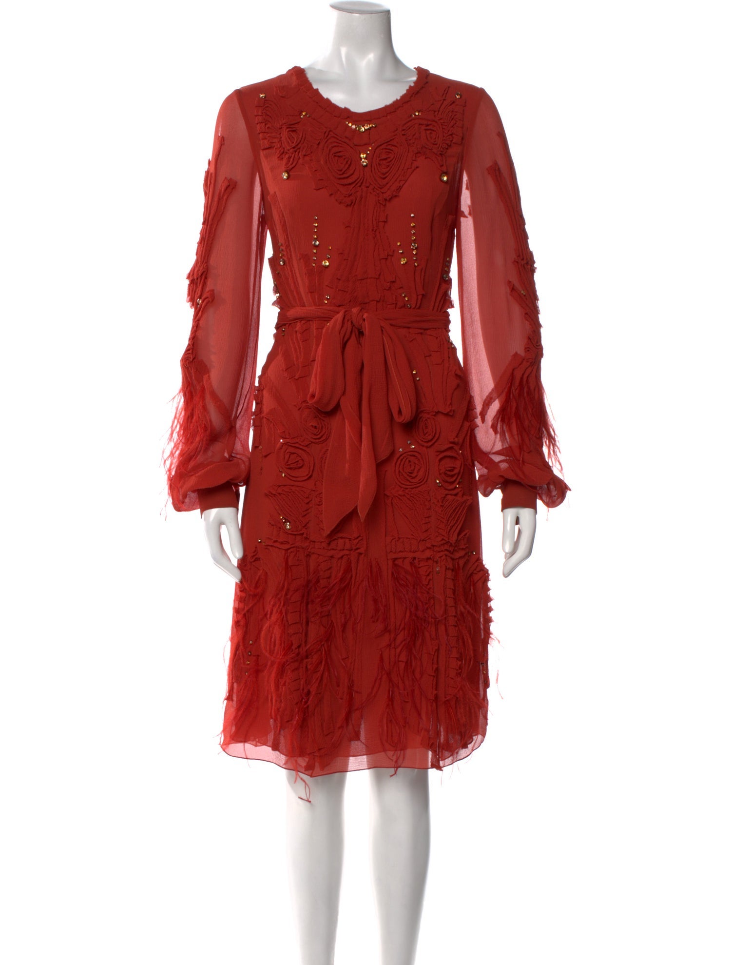 Carolina Herrera Silk Midi Length Dress