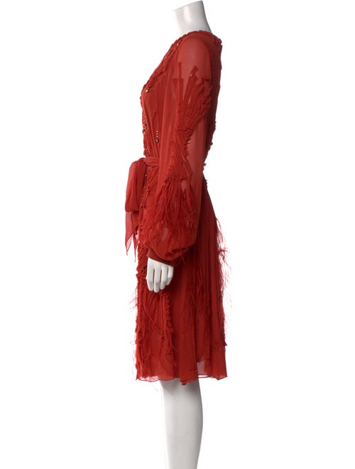 Carolina Herrera Silk Midi Length Dress