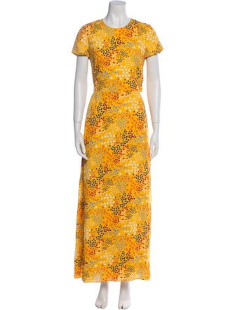 Carolina Herrera Printed Long Dress