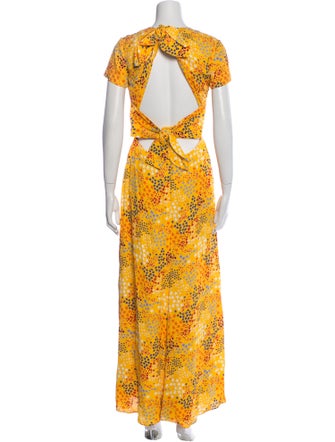 Carolina Herrera Printed Long Dress
