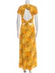 Carolina Herrera Printed Long Dress