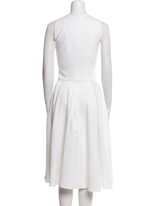 Carolina Herrera Crew Neck Midi Length Dress