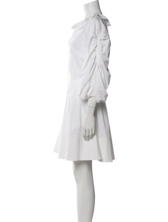 Carolina Herrera V-Neck Mini Dress