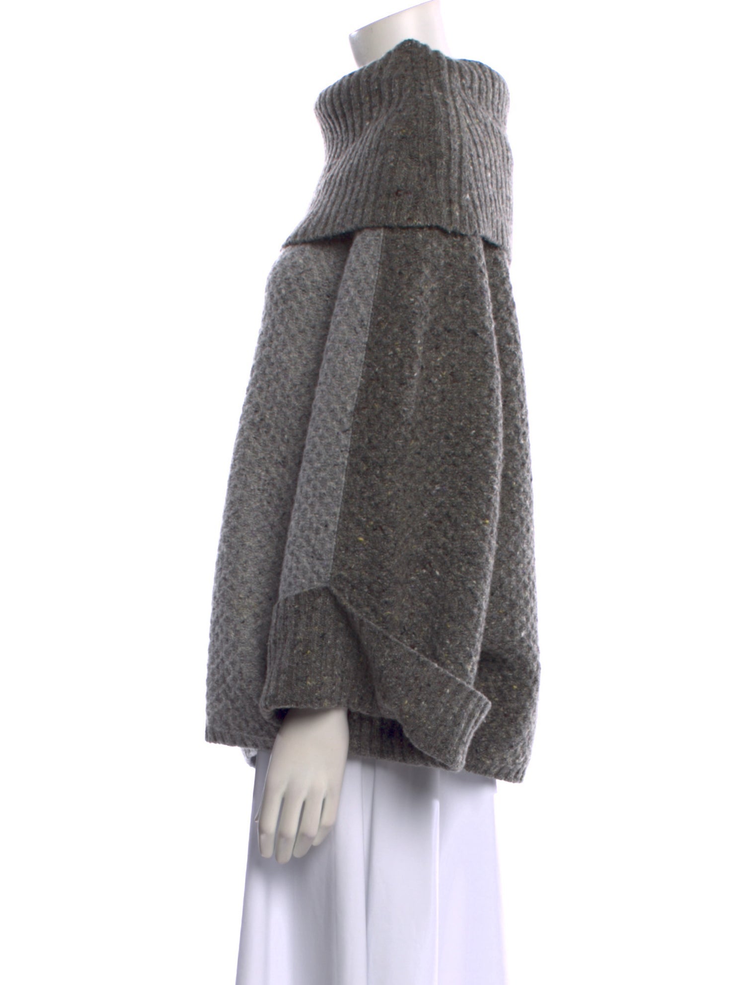 Carolina Herrera Virgin Wool Colorblock Pattern Sweater