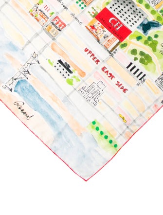 CH Carolina Herrera Silk Printed Scarf