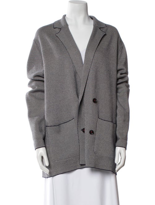 Carolina Herrera Houndstooth Print Coat