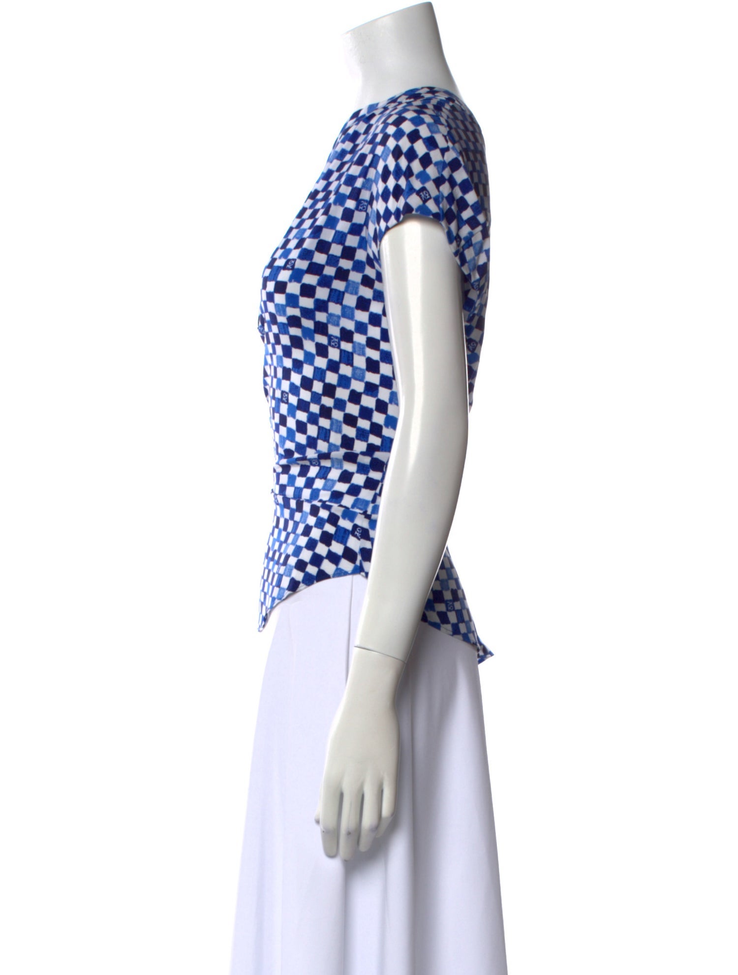 Carolina Herrera Silk Printed Blouse w/ Tags