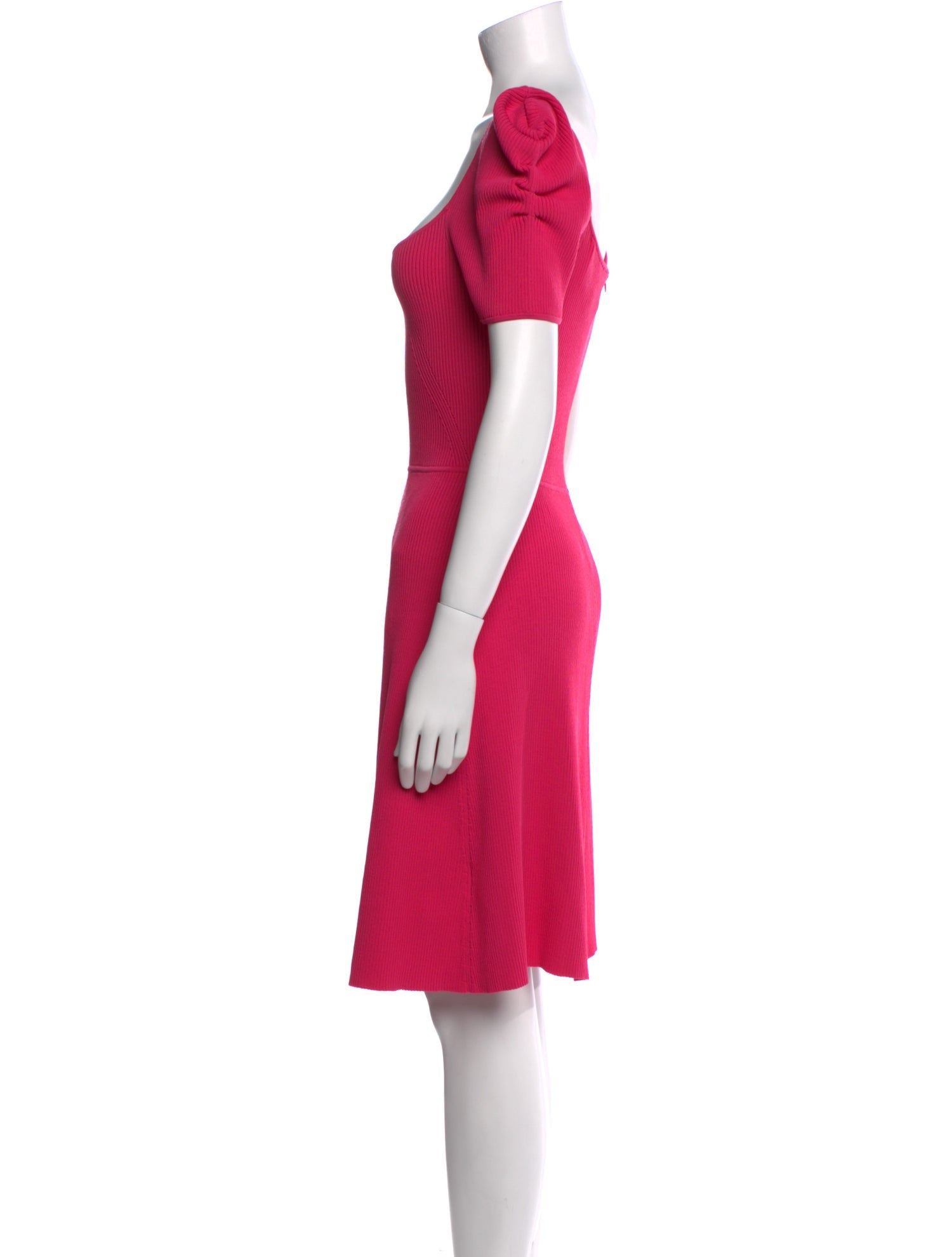 Carolina Herrera V-Neck Knee-Length Dress