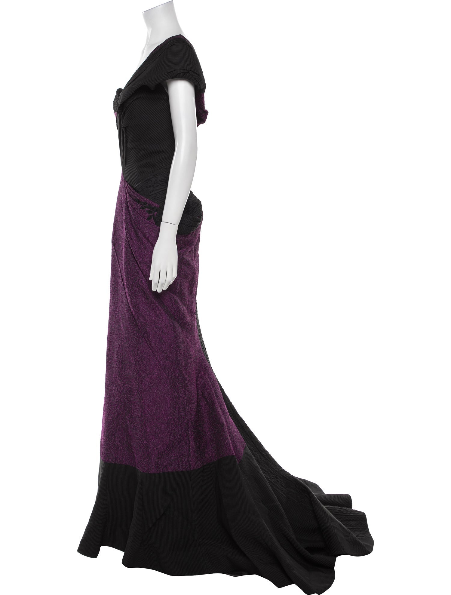 Carolina Herrera One-Shoulder Long Dress