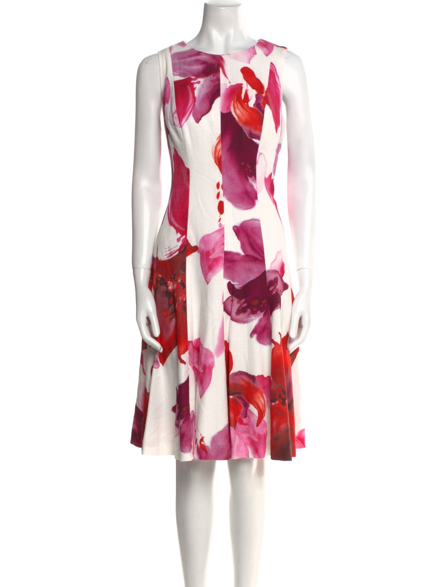 Carolina Herrera Printed Knee-Length Dress w/ Tags