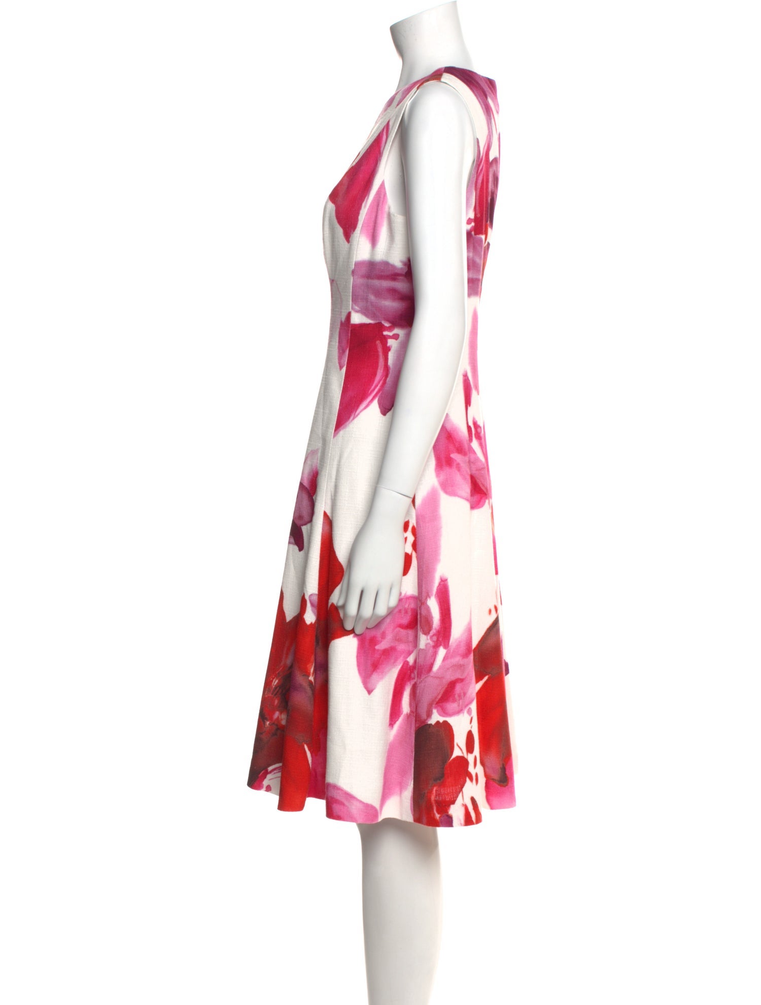 Carolina Herrera Printed Knee-Length Dress w/ Tags