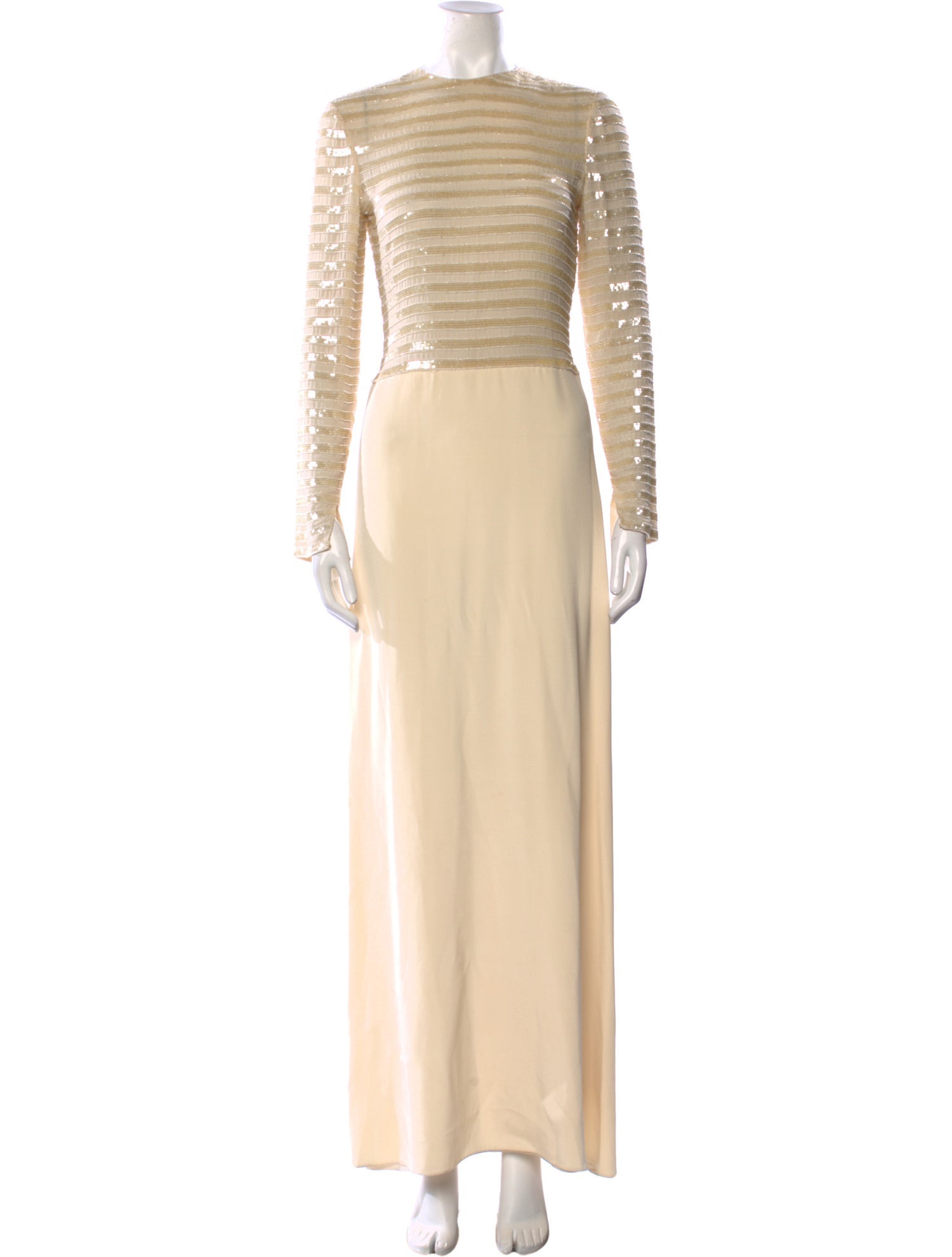 Carolina Herrera Crew Neck Long Dress