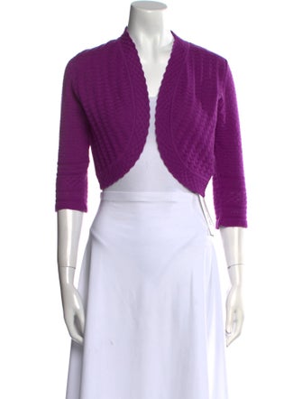 Carolina Herrera Merino Wool Open Front Sweater