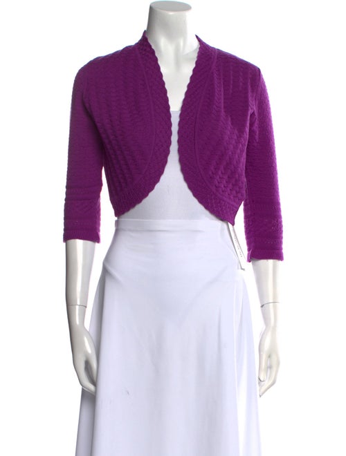 Carolina Herrera Merino Wool Open Front Sweater