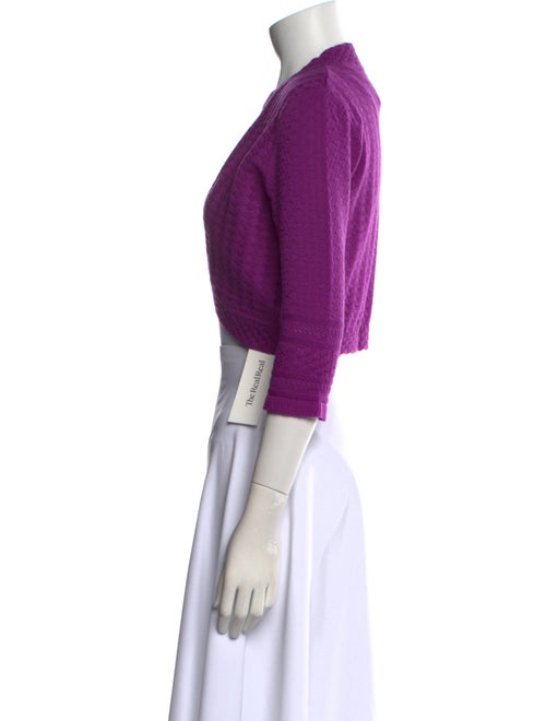 Carolina Herrera Merino Wool Open Front Sweater