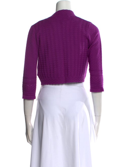 Carolina Herrera Merino Wool Open Front Sweater